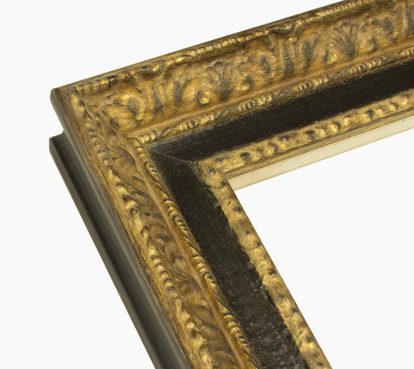 643.601 cadre en bois à la feuille d'or gorge noir mesure de profil 65x55 mm Lombarda cornici S.n.c.