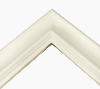 739.899 cadre en bois blanc avec de la cire mesure de profil 80x45 mm Lombarda cornici S.n.c.