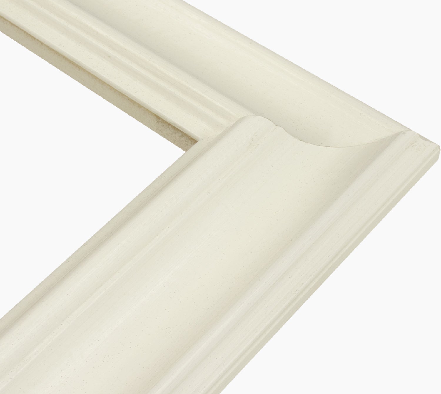 739.899 cadre en bois blanc avec de la cire mesure de profil 80x45 mm Lombarda cornici S.n.c.