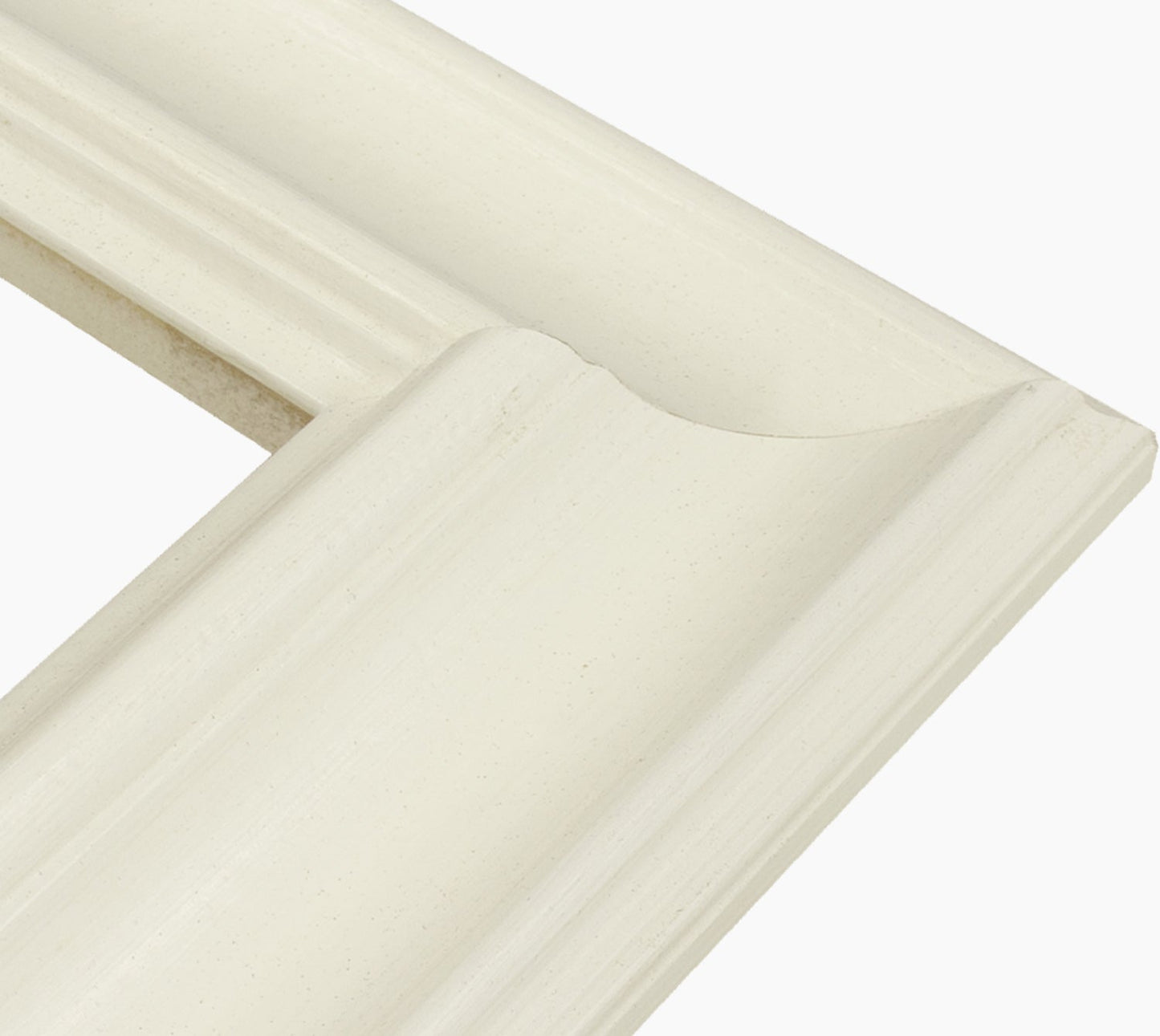 739.899 cadre en bois blanc avec de la cire mesure de profil 80x45 mm Lombarda cornici S.n.c.