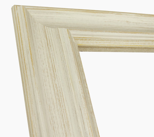 739.915 cadre en bois à fond ocre blanc mesure de profil 80x45 mm Lombarda cornici S.n.c.