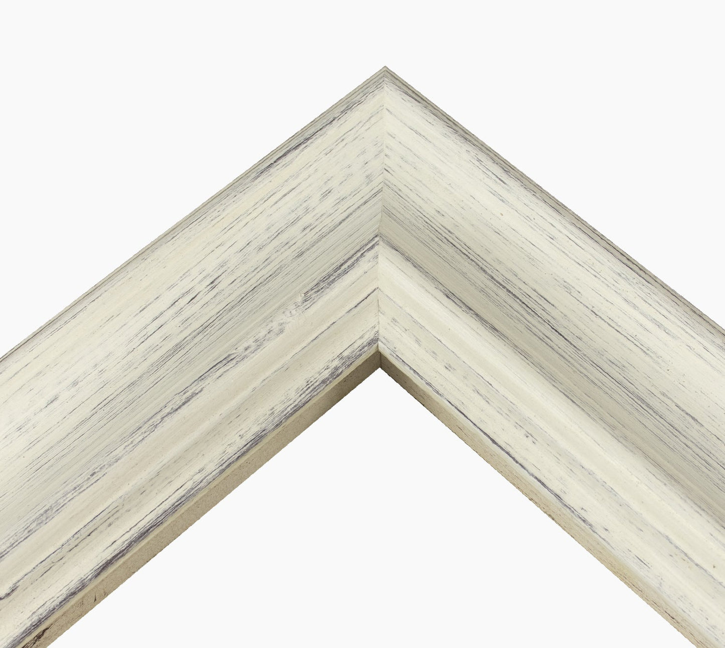 739.920 cadre en bois blanc avec fond marron mesure de profil 80x45 mm Lombarda cornici S.n.c.