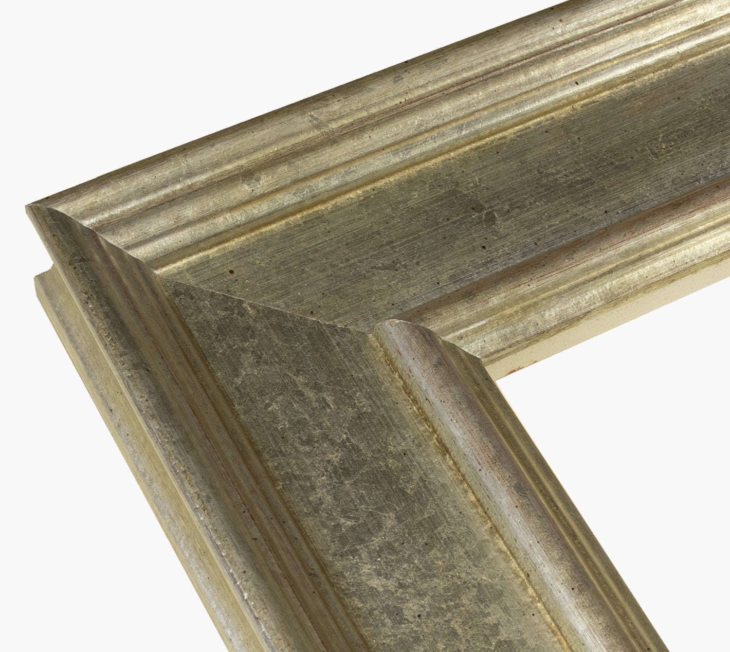 740.011 cadre en bois à la feuille d'argent mesure de profil 100x50 mm Lombarda cornici S.n.c.